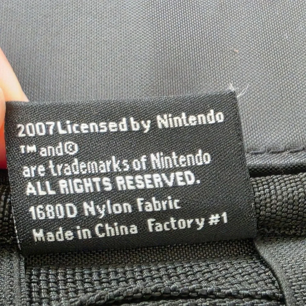Nintendo DS Lite Blue Black Nylon Carrying Case Carabiner A.L.S. Industries 2007
